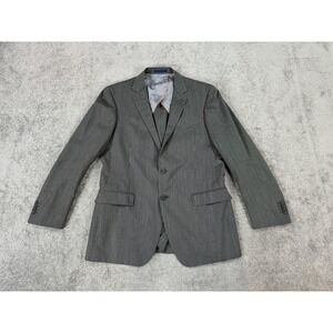 Paul Betenly Jacket 38 S Gray Wool Striped Lanifico Filarte Luxury Italy Sport